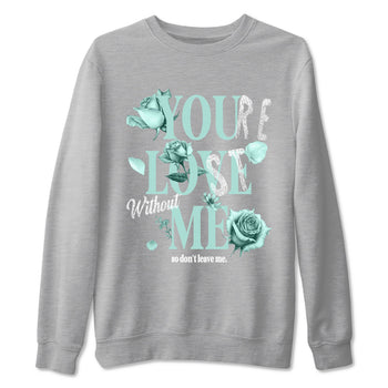 You Love Me sneaker match t-shirt styled to complete your fit with the Air Jordan 11 Igloo sneakers, shown in Heather Grey 2.