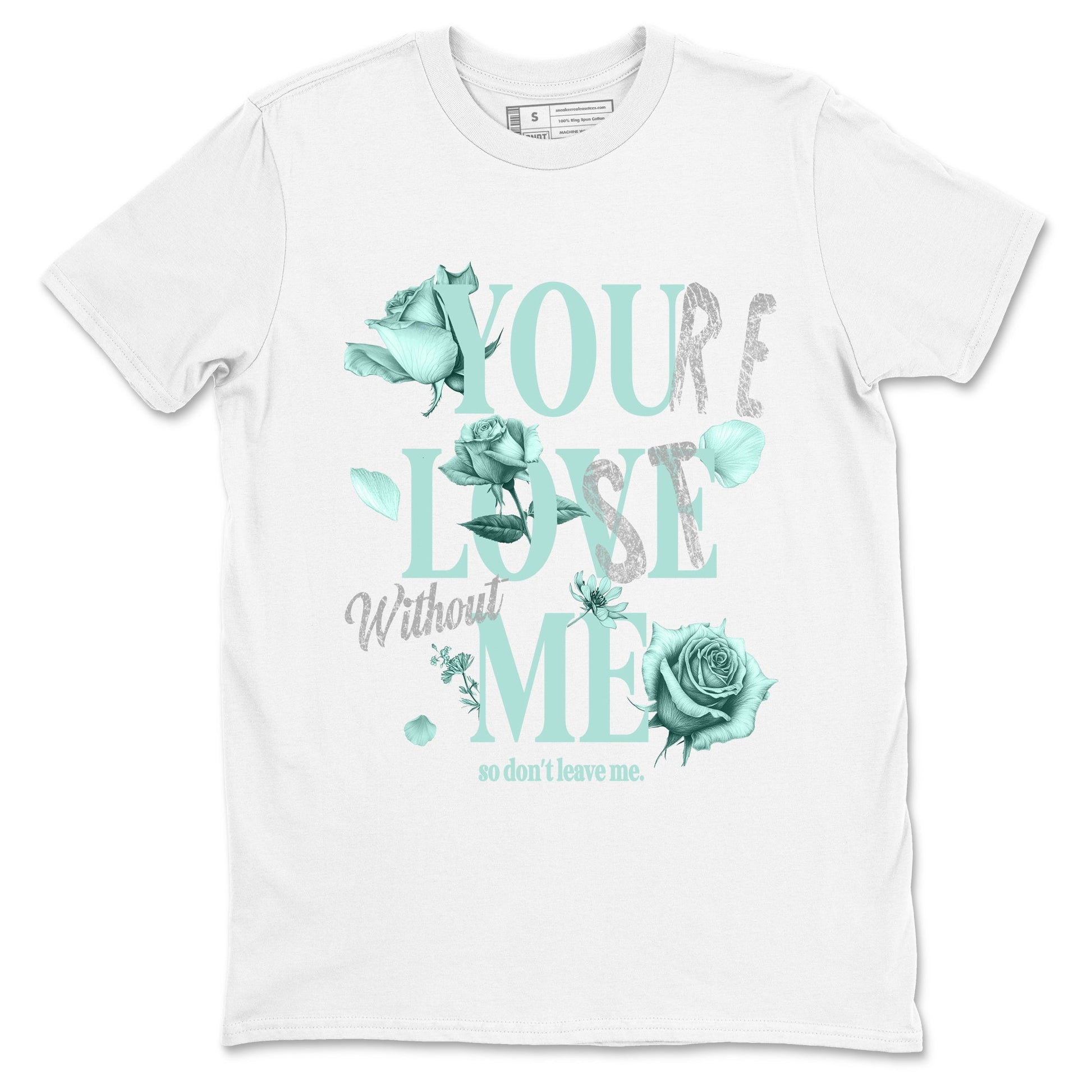 You Love Me sneaker match t-shirt styled to complete your fit with the Air Jordan 11 Igloo sneakers, shown in White 2.