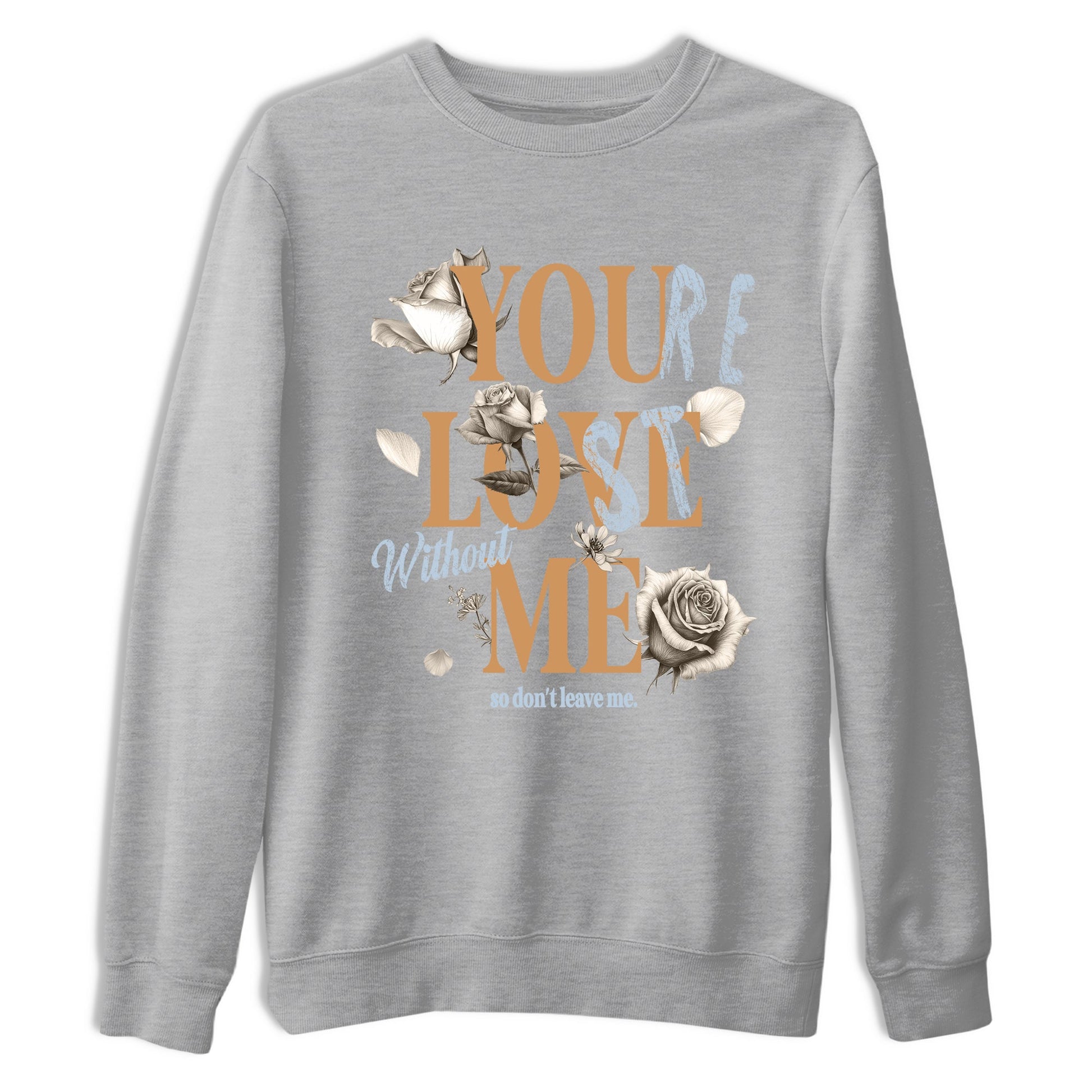 Sneaker match tees – Sneaker Tees To Match Air Jordan 3 Champagne and Oysters Shoes – You Love Me Tee Heather Grey 2