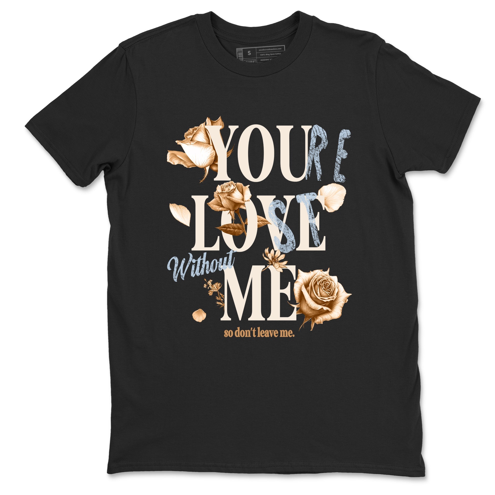 Sneaker match tees – Sneaker Tees To Match Air Jordan 3 Champagne and Oysters Shoes – You Love Me Tee Black 2