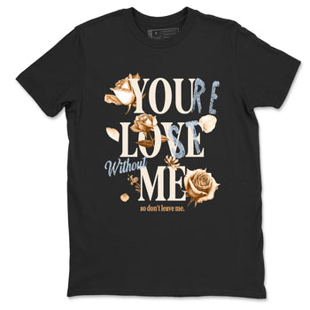 Sneaker match tees – Sneaker Tees To Match Air Jordan 3 Champagne and Oysters Shoes – You Love Me Tee Black 2