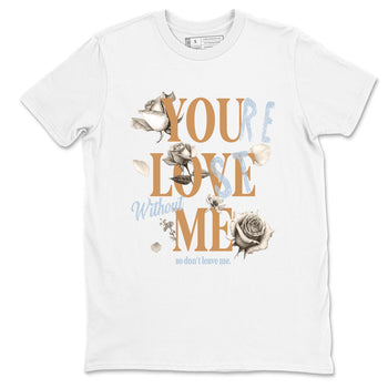 Sneaker match tees – Sneaker Tees To Match Air Jordan 3 Champagne and Oysters Shoes – You Love Me Tee White 2
