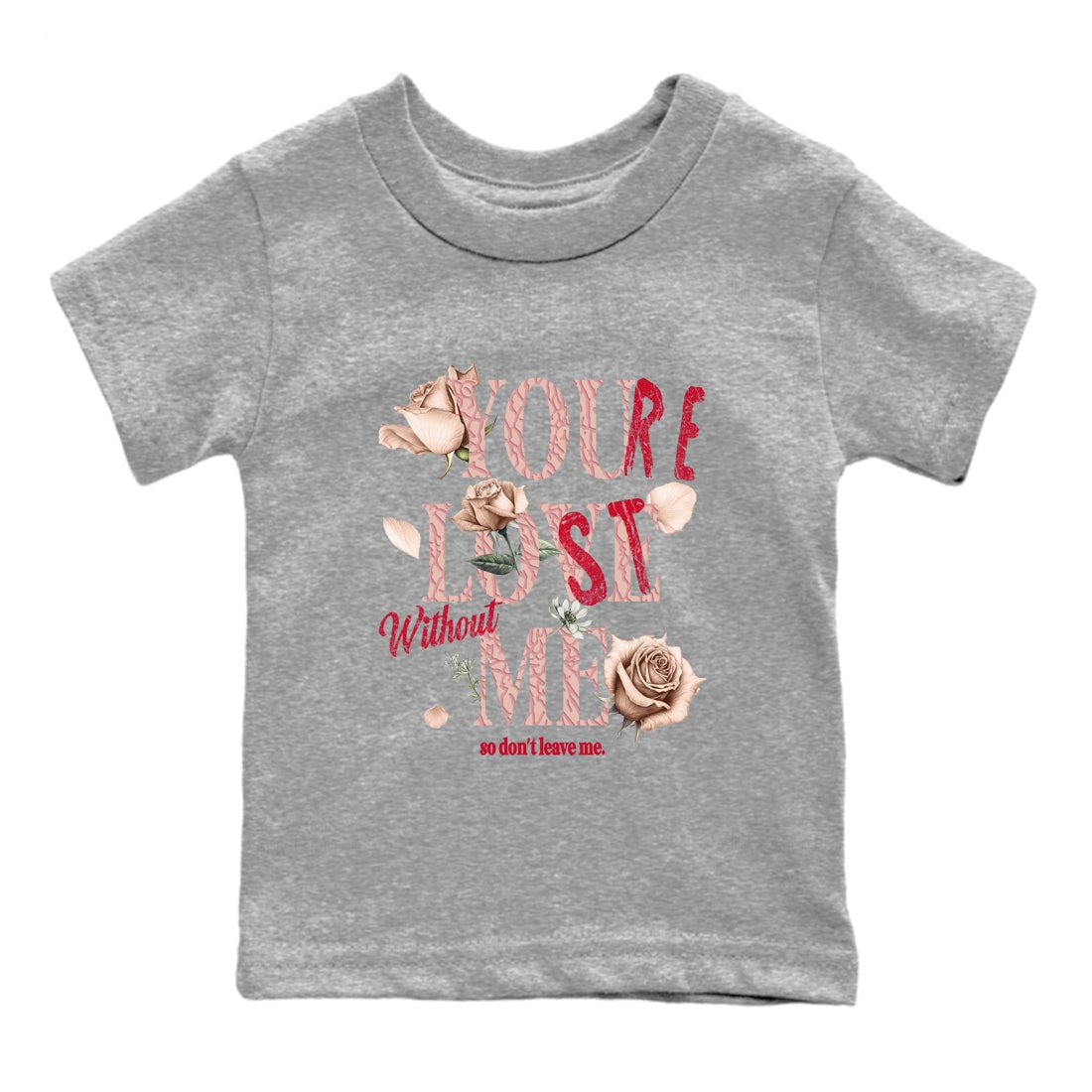 Air Jordan 3 Valentine's Day Graphic shirts You Love Me Valentine Gift shirts Air Jordan 3 Washed Coral best t-shirts to wear with jordans SNRT Sneaker Tees Youth Baby Heather Grey 2 tee