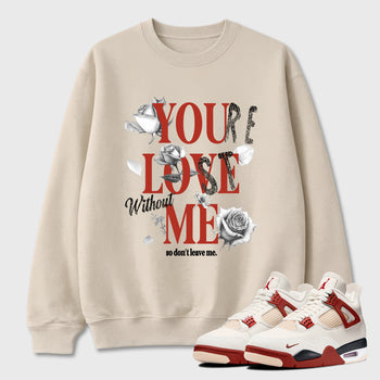 Sneaker match tees – Sneaker Tees To Match Air Jordan 4 Brick After Brick Shoes – You Love Me Tee Natural 1
