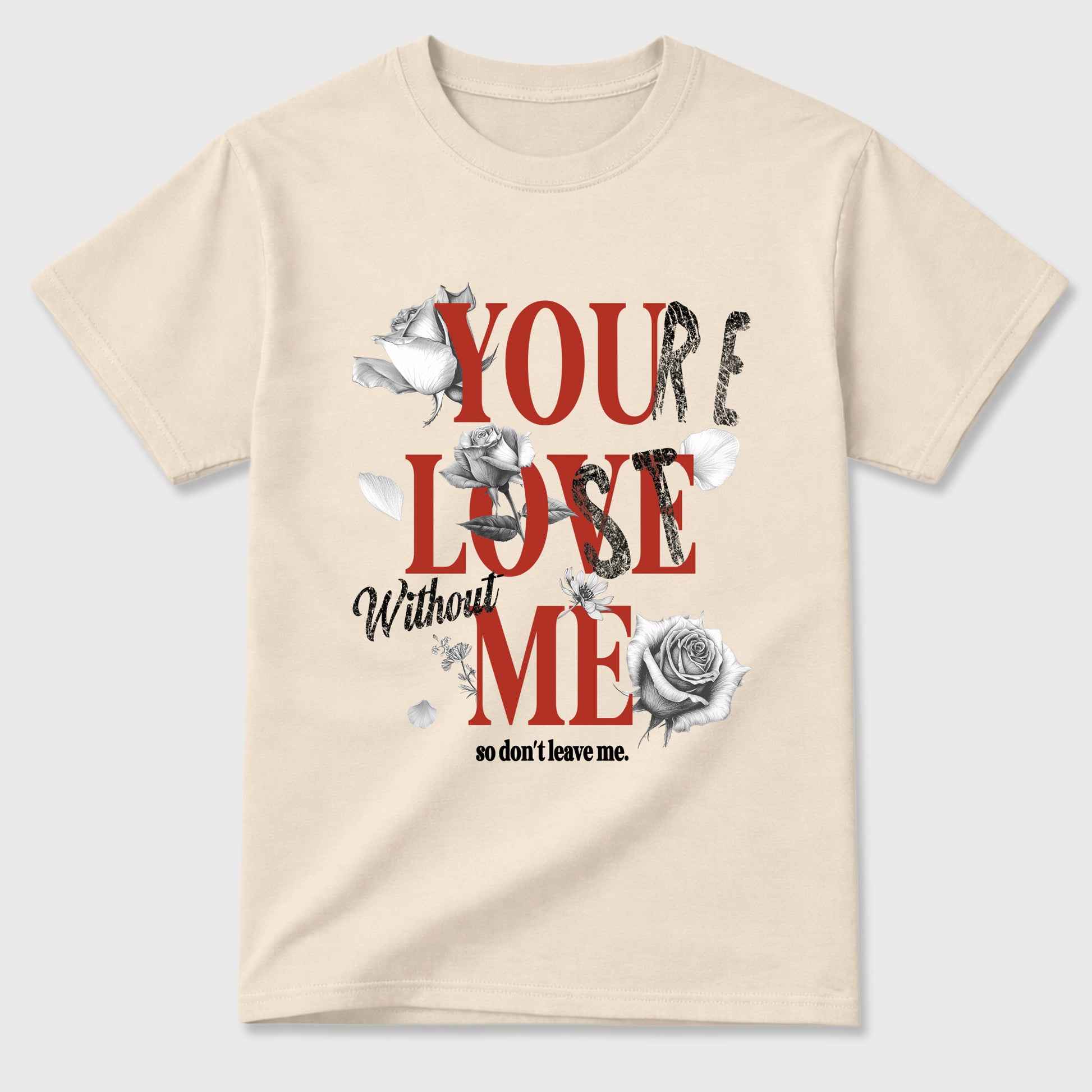 Sneaker match tees – Sneaker Tees To Match Air Jordan 4 Brick After Brick Shoes – You Love Me Tee Natural 2