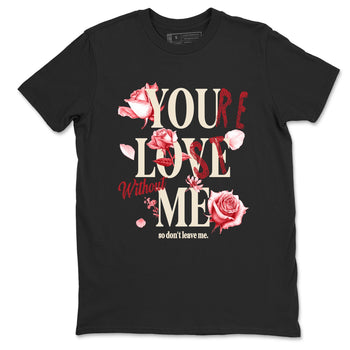Sneaker match tees – Sneaker Tees To Match Air Jordan 4 Valentines Day Shoes – You Love Me Tee Black 2