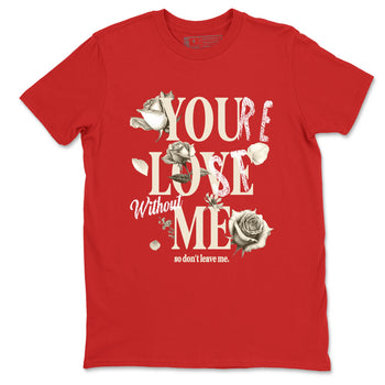 Sneaker match tees – Sneaker Tees To Match Air Jordan 4 Valentines Day Shoes – You Love Me Tee Red 2