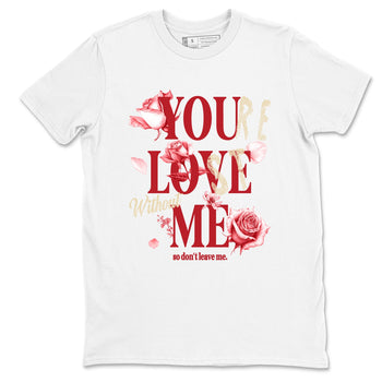 Sneaker match tees – Sneaker Tees To Match Air Jordan 4 Valentines Day Shoes – You Love Me Tee White 2