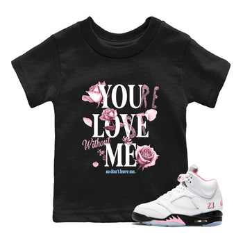 Sneaker match tees – Sneaker Tees To Match Air Jordan 5 35th Anniversary Shoes – You Love Me Kids T-Shirt Black 1