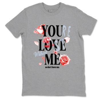 Sneaker match tees – Sneaker Tees To Match Air Jordan 6 Reverse Infrared Shoes – You Love Me Tee Heather Grey 2
