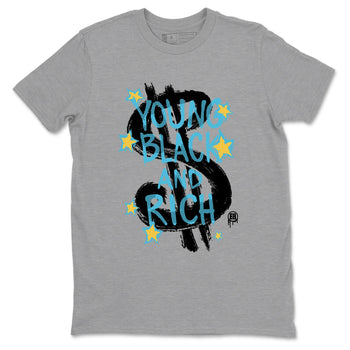 Sneaker Threads – Sneaker Tees To Match Air Jordan 11 Gamma – Young Black And Rich Graphic Tee Heather Grey 2. Perfect for Jordan releases 2025 colorways.