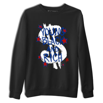 Sneaker Threads – Sneaker Tees To Match Air Jordan 11 Rare Air – Young Black And Rich Graphic Tee Black 2. Perfect for Jordan releases 2025 colorways.