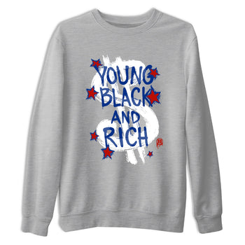 Sneaker Threads – Sneaker Tees To Match Air Jordan 11 Rare Air – Young Black And Rich Graphic Tee Heather Grey 2. Perfect for Jordan releases 2025 colorways.