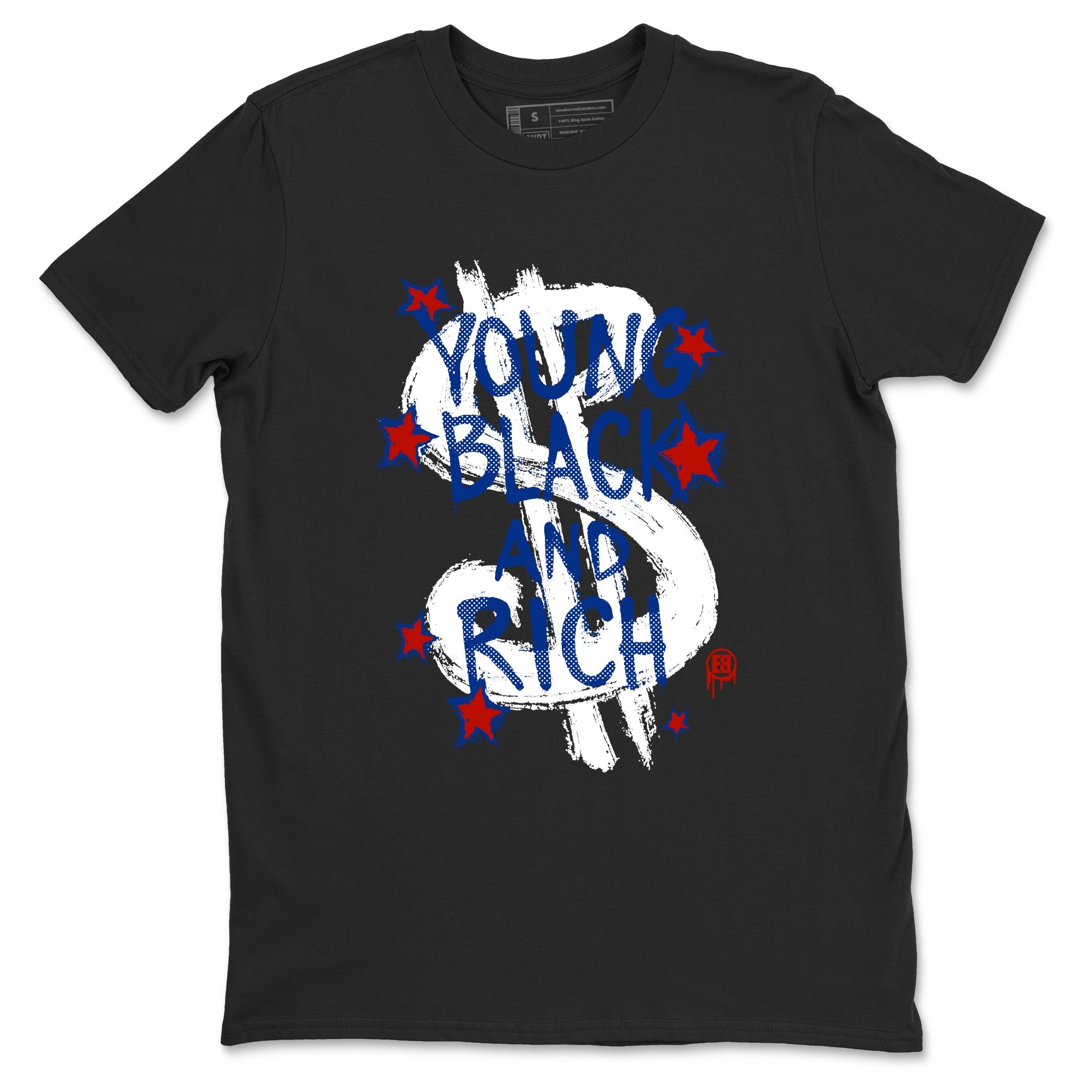 Sneaker Threads – Sneaker Tees To Match Air Jordan 11 Rare Air – Young Black And Rich Graphic Tee Black 2. Perfect for Jordan releases 2025 colorways.
