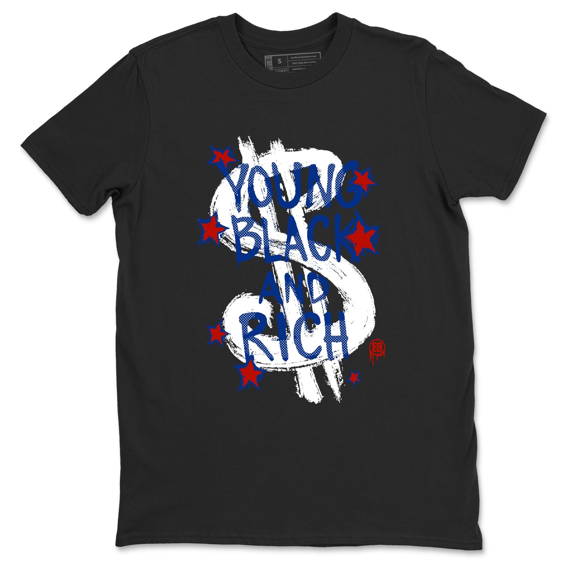 Sneaker Threads – Sneaker Tees To Match Air Jordan 11 Rare Air – Young Black And Rich Graphic Tee Black 2. Perfect for Jordan releases 2025 colorways.