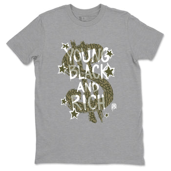 Sneaker Threads – Sneaker Tees To Match Air Jordan 3 Medium Olive – Young Black And Rich Graphic Tee Heather Grey 2. Perfect for Jordan releases 2025 colorways.
