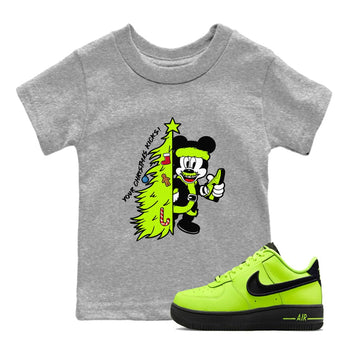 AF 1 Volt shirts to match jordansChristmas gift Your Christmas Kicks sneaker match tees Air Force 1 Dance Volt match shoes to clothes SNRT Sneaker Tees Youth Baby Heather Grey 1 tee