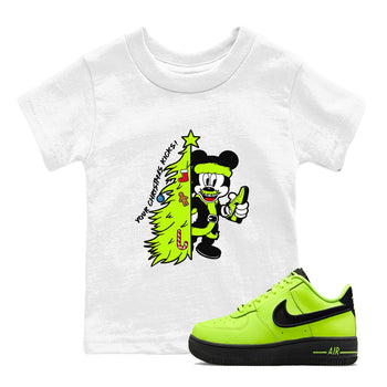 AF 1 Volt shirts to match jordansChristmas gift Your Christmas Kicks sneaker match tees Air Force 1 Dance Volt match shoes to clothes SNRT Sneaker Tees Youth Baby White 1 tee