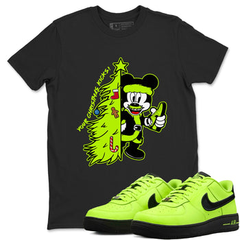 AF 1 Volt shirts to match jordansChristmas gift Your Christmas Kicks sneaker match tees Air Force 1 Dance Volt match shoes to clothes SNRT Sneaker Tees unisex cotton Black 1 shirts