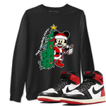 1s Black Toe Reimagined shirts to match jordansChristmas gift Your Christmas Kicks sneaker match tees Air Jordan 1 High OG Black Toe Reimagined match shoes to clothes SNRT Sneaker Tees unisex cotton Black 1 shirts