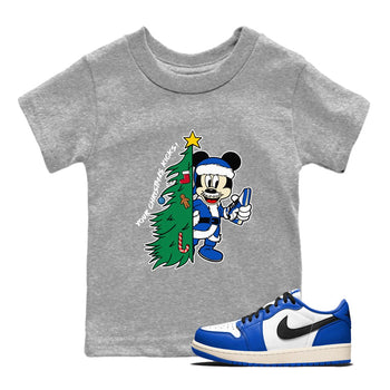 1s Game Royal shirts to match jordansChristmas gift Your Christmas Kicks sneaker match tees Air Jordan 1 Low OG Game Royal match shoes to clothes SNRT Sneaker Tees Youth Baby Heather Grey 1 tee