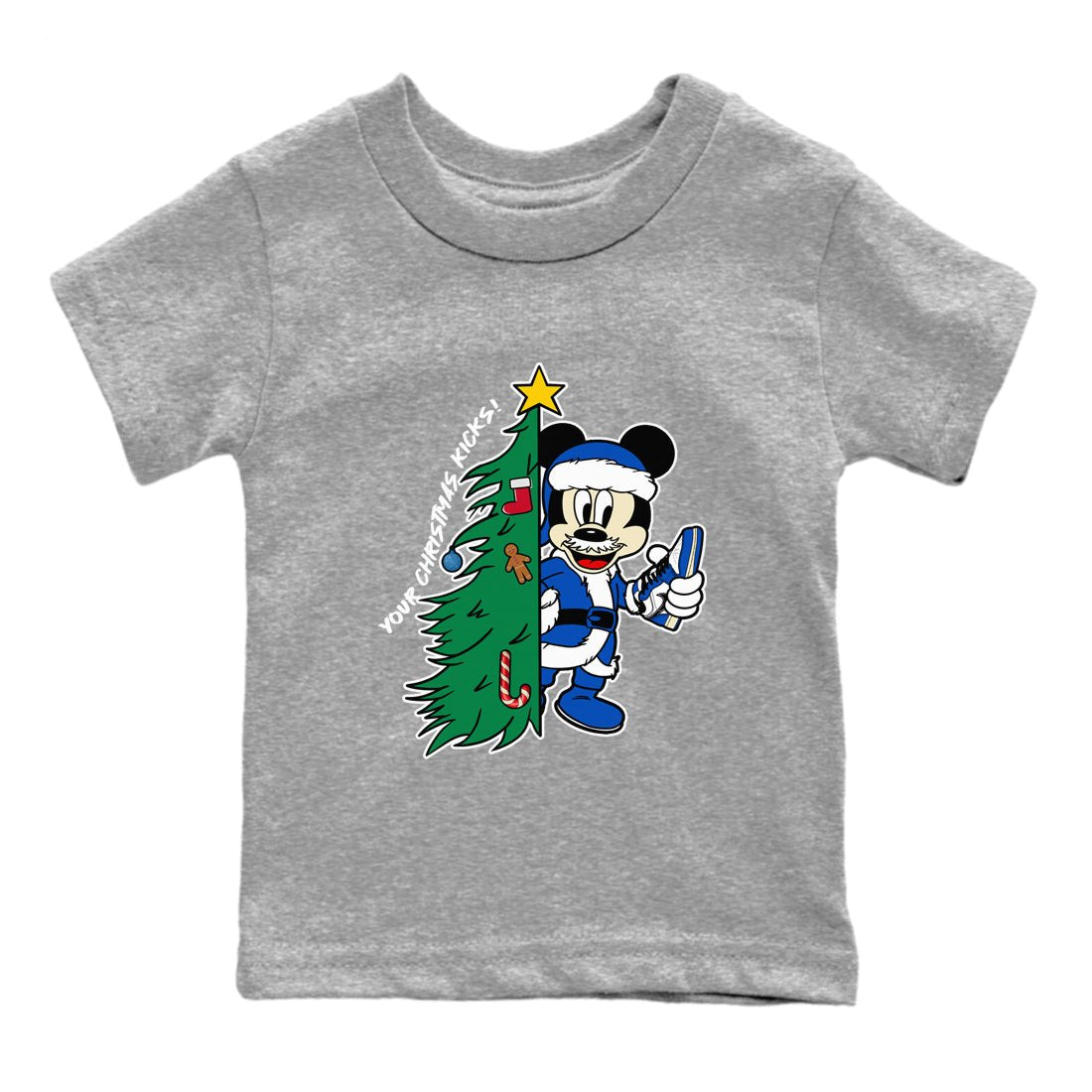 1s Game Royal shirts to match jordansChristmas gift Your Christmas Kicks sneaker match tees Air Jordan 1 Low OG Game Royal match shoes to clothes SNRT Sneaker Tees Youth Baby Heather Grey 2 tee