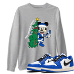 1s Game Royal shirts to match jordansChristmas gift Your Christmas Kicks sneaker match tees Air Jordan 1 Low OG Game Royal match shoes to clothes SNRT Sneaker Tees unisex cotton Heather Grey 1 shirts