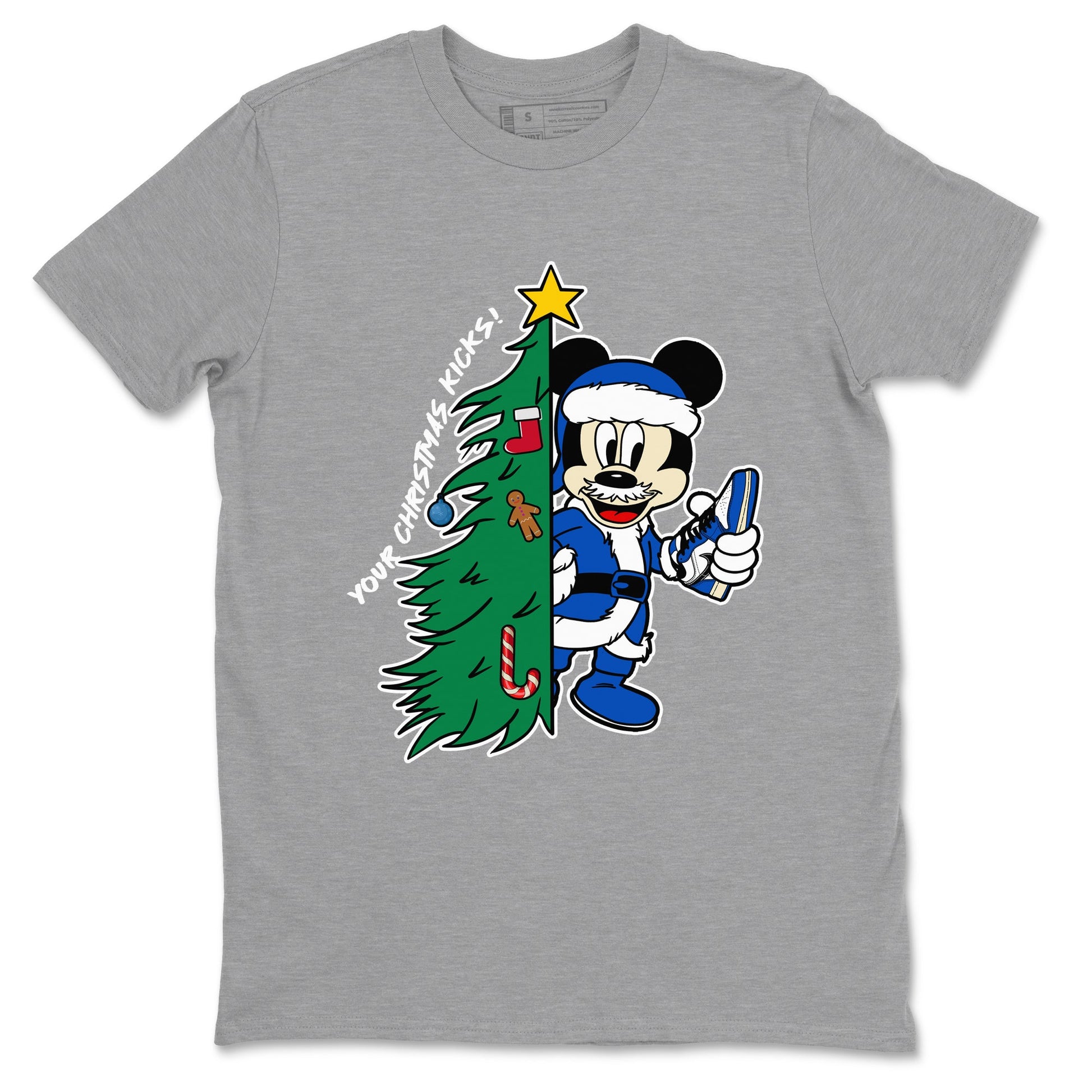 1s Game Royal shirts to match jordansChristmas gift Your Christmas Kicks sneaker match tees Air Jordan 1 Low OG Game Royal match shoes to clothes SNRT Sneaker Tees unisex cotton Heather Grey 2 shirts