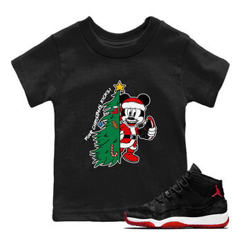 11s Bred Velvet shirts to match jordans Christmas Gift Your Christmas Kicks sneaker match tees Air Jordan 11 Retro Bred Velvet match shoes to clothes SNRT Sneaker Tees Youth Baby Black 1 tee