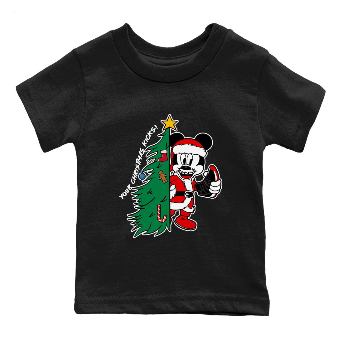 11s Bred Velvet shirts to match jordans Christmas Gift Your Christmas Kicks sneaker match tees Air Jordan 11 Retro Bred Velvet match shoes to clothes SNRT Sneaker Tees Youth Baby Black 2 tee
