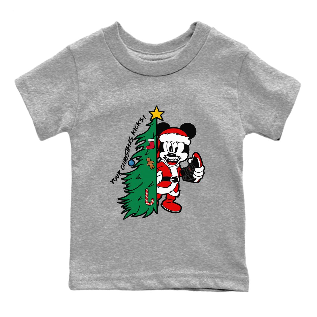 11s Bred Velvet shirts to match jordans Christmas Gift Your Christmas Kicks sneaker match tees Air Jordan 11 Retro Bred Velvet match shoes to clothes SNRT Sneaker Tees Youth Baby Heather Grey 2 tee
