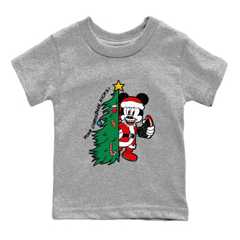 11s Bred Velvet shirts to match jordans Christmas Gift Your Christmas Kicks sneaker match tees Air Jordan 11 Retro Bred Velvet match shoes to clothes SNRT Sneaker Tees Youth Baby Heather Grey 2 tee