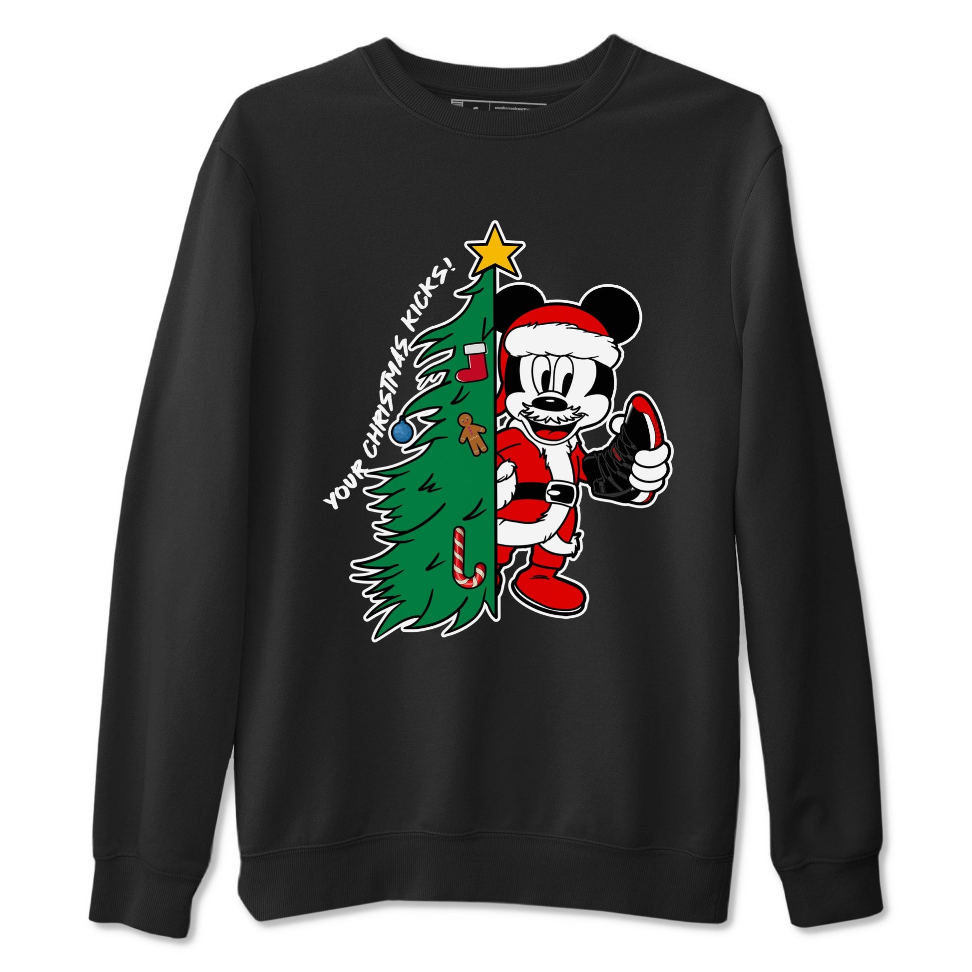 11s Bred Velvet shirts to match jordans Christmas Gift Your Christmas Kicks sneaker match tees Air Jordan 11 Retro Bred Velvet match shoes to clothes SNRT Sneaker Tees unisex cotton Black 2 shirts