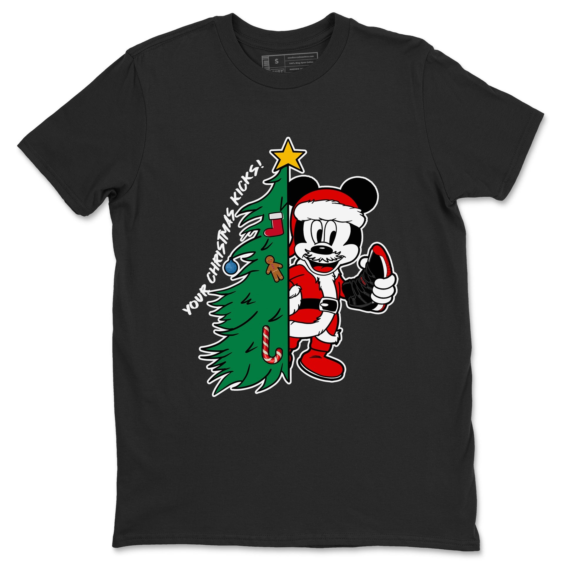 11s Bred Velvet shirts to match jordans Christmas Gift Your Christmas Kicks sneaker match tees Air Jordan 11 Retro Bred Velvet match shoes to clothes SNRT Sneaker Tees unisex cotton Black 2 shirts