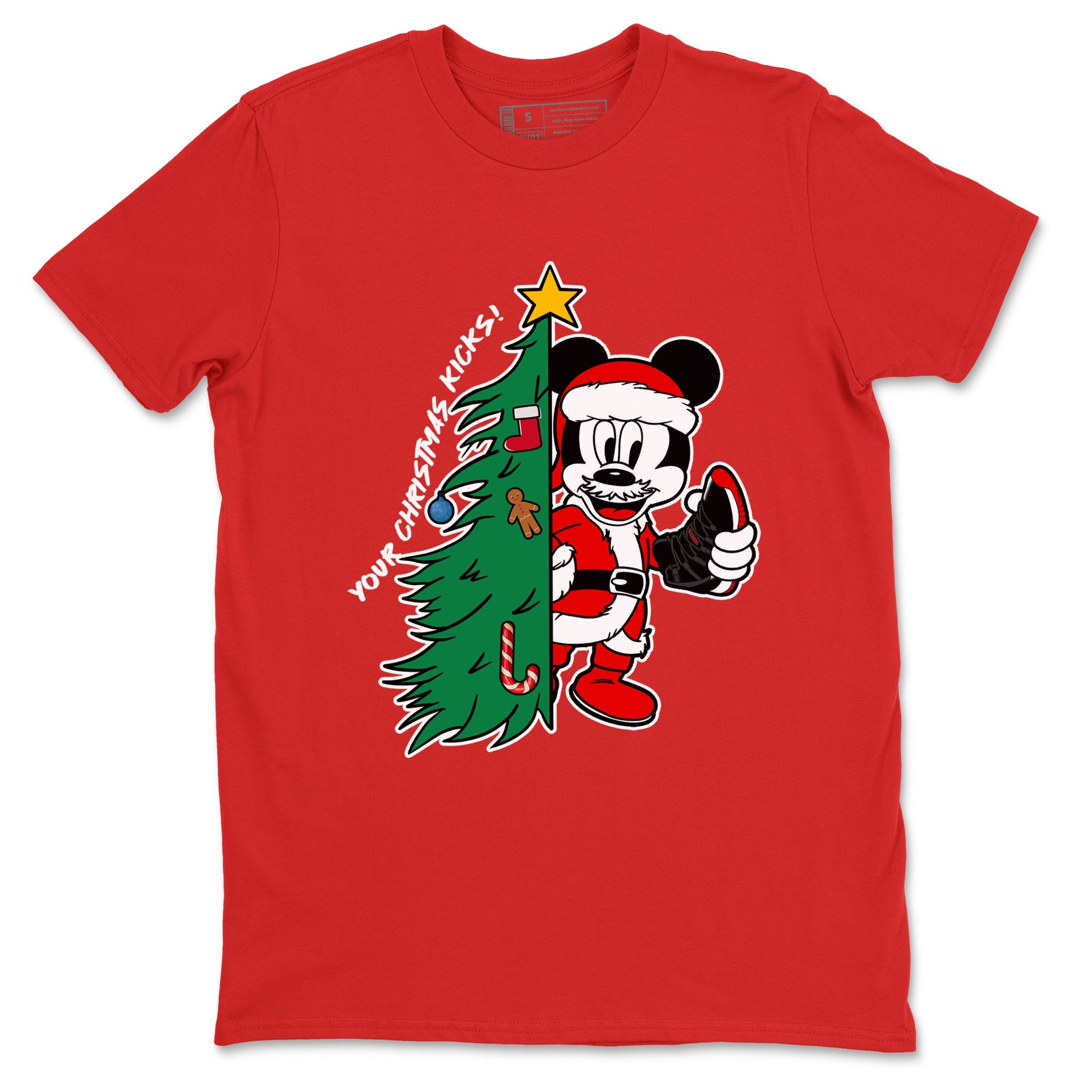 11s Bred Velvet shirts to match jordans Christmas Gift Your Christmas Kicks sneaker match tees Air Jordan 11 Retro Bred Velvet match shoes to clothes SNRT Sneaker Tees unisex cotton Red 2 shirts