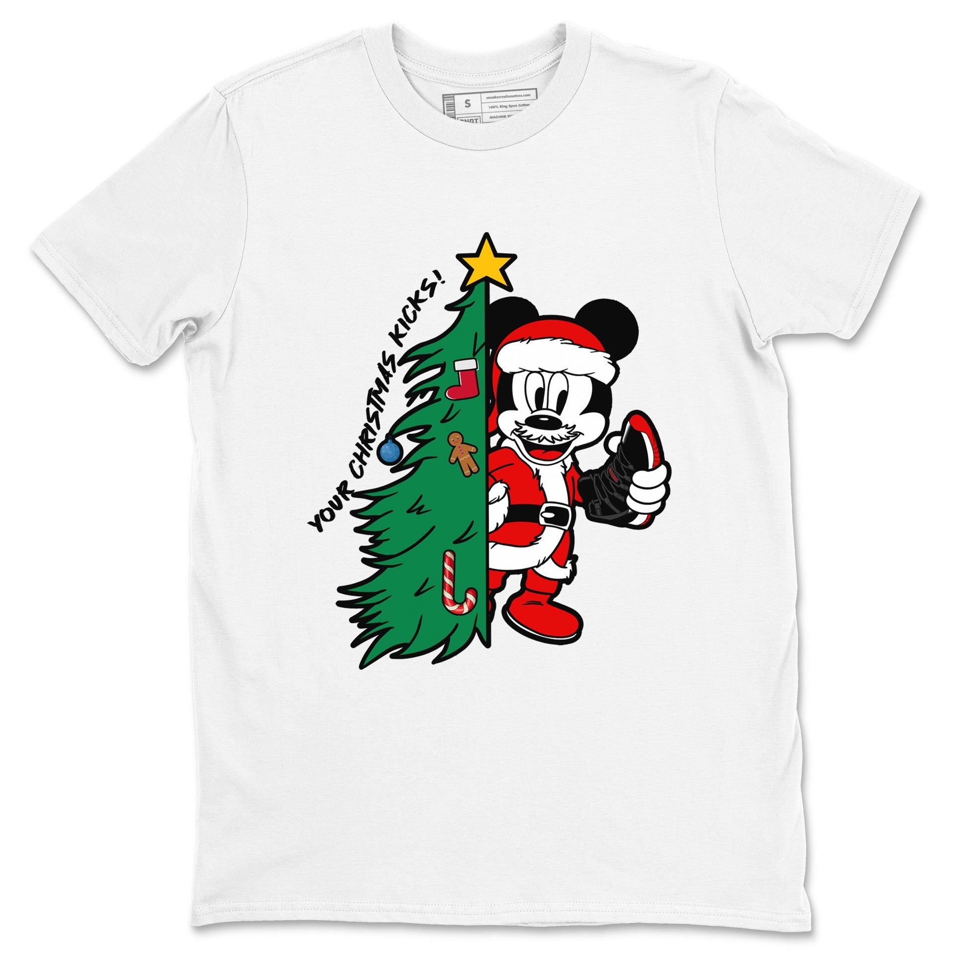 11s Bred Velvet shirts to match jordans Christmas Gift Your Christmas Kicks sneaker match tees Air Jordan 11 Retro Bred Velvet match shoes to clothes SNRT Sneaker Tees unisex cotton White 2 shirts