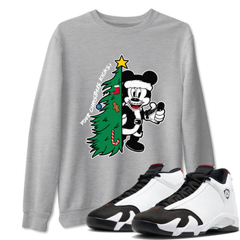 14s Black Toe shirts to match jordansChristmas gift Your Christmas Kicks sneaker match tees Air Jordan 14 Black Toe match shoes to clothes SNRT Sneaker Tees unisex cotton Heather Grey 1 shirts
