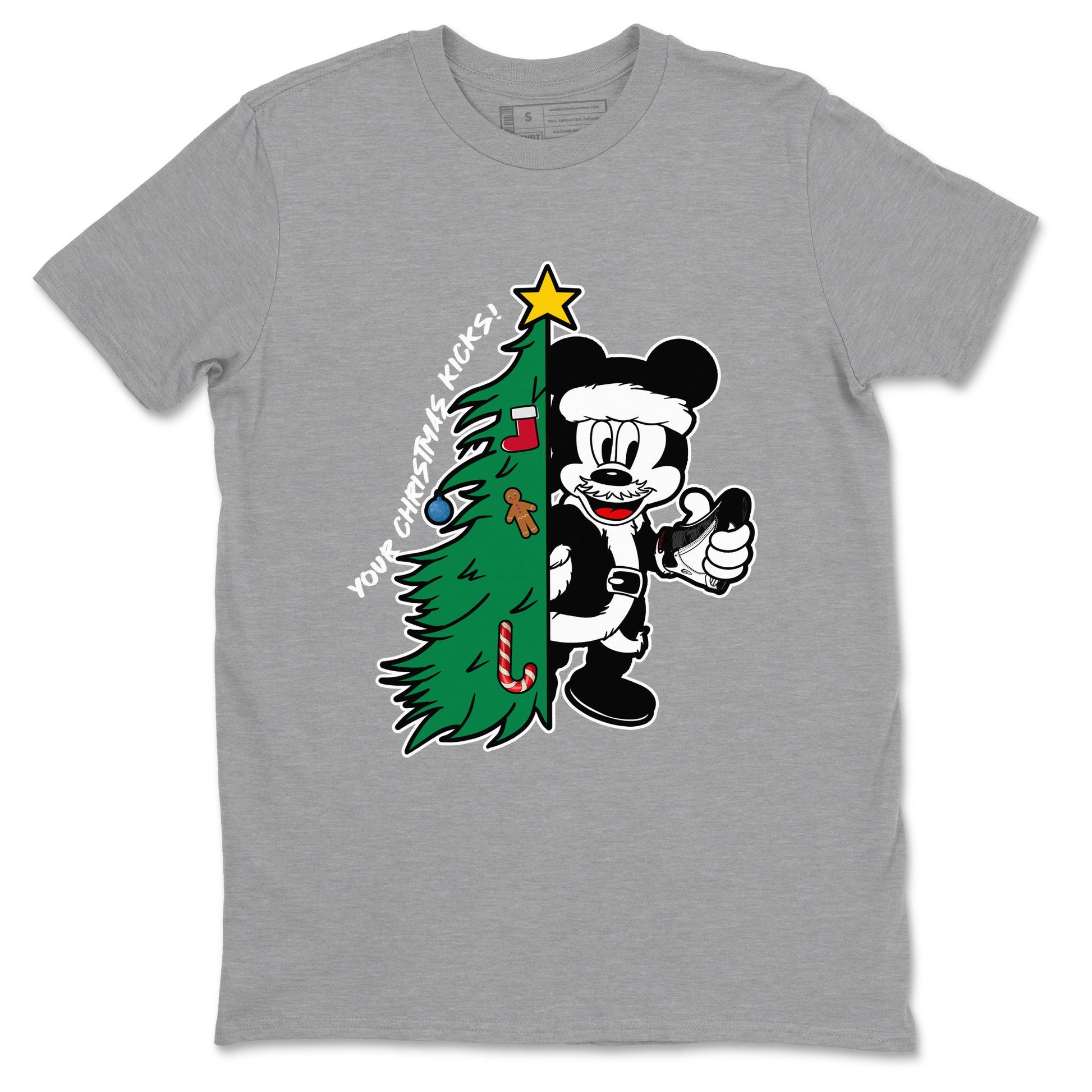 14s Black Toe shirts to match jordansChristmas gift Your Christmas Kicks sneaker match tees Air Jordan 14 Black Toe match shoes to clothes SNRT Sneaker Tees unisex cotton Heather Grey 2 shirts