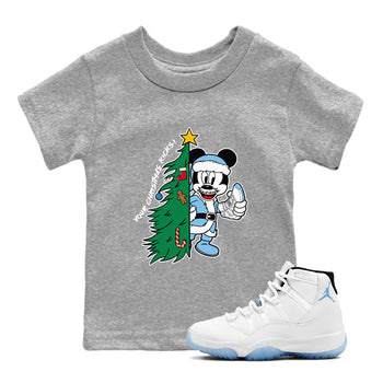 11s Legend Blue (Columbia) shirts to match jordans Your Chrsitmas Kicks sneaker match tees Air Jordan 11 Retro Legend Blue match shoes to clothes SNRT Sneaker Tees Youth Baby Heather Grey 1 tee