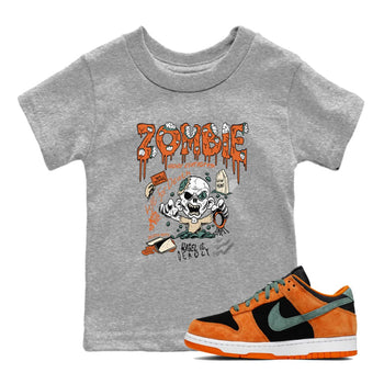 Dunk Low Ceramic shirts to match jordans Zombie Grave unique Halloween sneaker tee Dunk Ceramic match shoes to clothes SNRT Sneaker Tees Youth Baby Heather Grey 1 tee