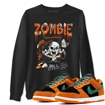 Dunk Low Ceramic shirts to match jordans Zombie Grave unique Halloween sneaker tee Dunk Ceramic match shoes to clothes SNRT Sneaker Tees unisex cotton Black 1 shirts