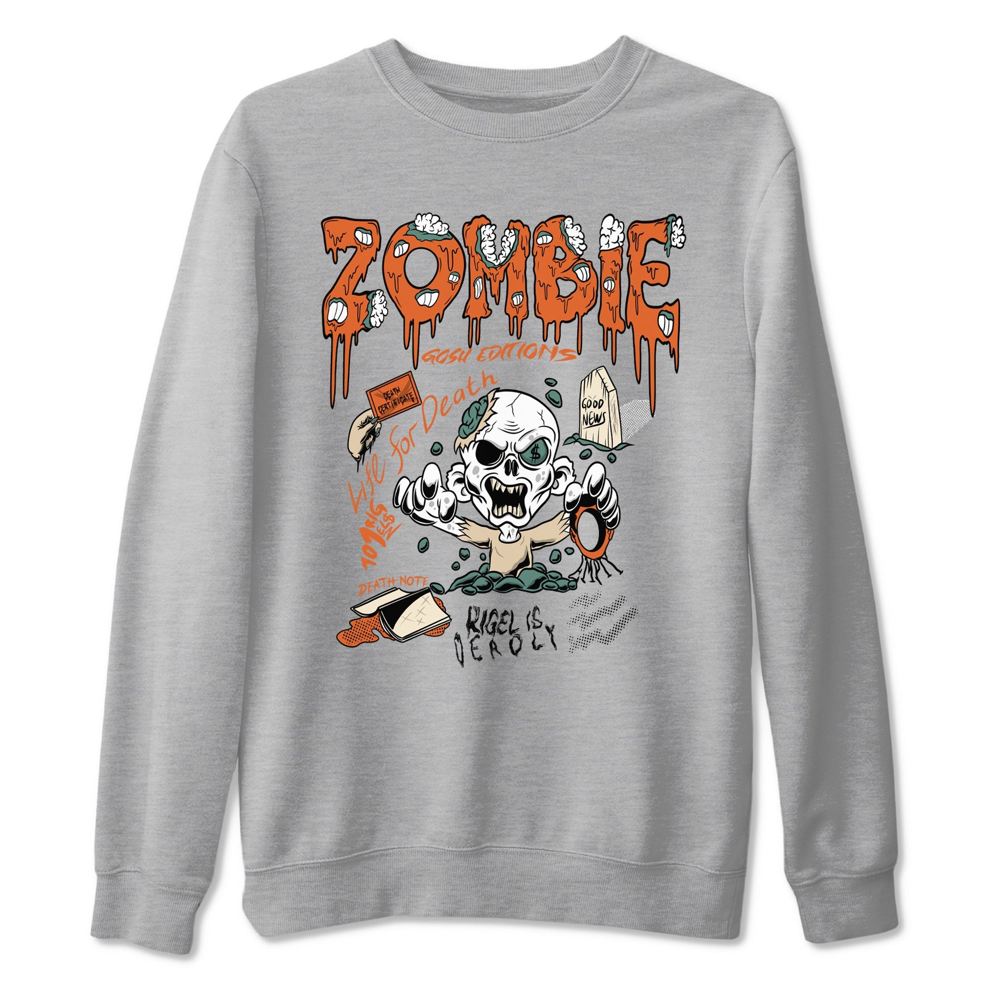 Dunk Low Ceramic shirts to match jordans Zombie Grave unique Halloween sneaker tee Dunk Ceramic match shoes to clothes SNRT Sneaker Tees unisex cotton Heather Grey 2 shirts