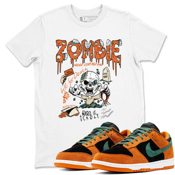 Dunk Low Ceramic shirts to match jordans Zombie Grave unique Halloween sneaker tee Dunk Ceramic match shoes to clothes SNRT Sneaker Tees unisex cotton White 1 shirts