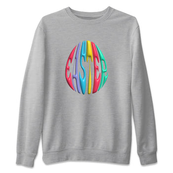 Dunk Easter Candy Sneaker Match Tees 3D Easter Typo Sneaker Tees Nike Easter Sneaker Release Tees Unisex Shirts Heather Grey 2