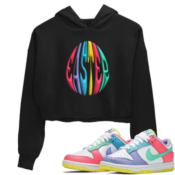 Dunk Easter Candy Sneaker Match Tees 3D Easter Typo Sneaker Tees Nike Easter Sneaker Release Tees Women's Shirts Black 1