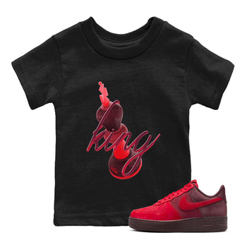 Air Force 1 Layers of Love shirt to match jordans 3D King sneaker tees af1 Layers of Love SNRT sneaker release tees baby toddler Black 1 cotton Shirt
