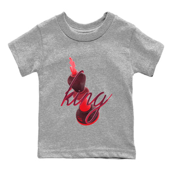 Air Force 1 Layers of Love shirt to match jordans 3D King sneaker tees af1 Layers of Love SNRT sneaker release tees baby toddler Heather Grey 2 cotton Shirt