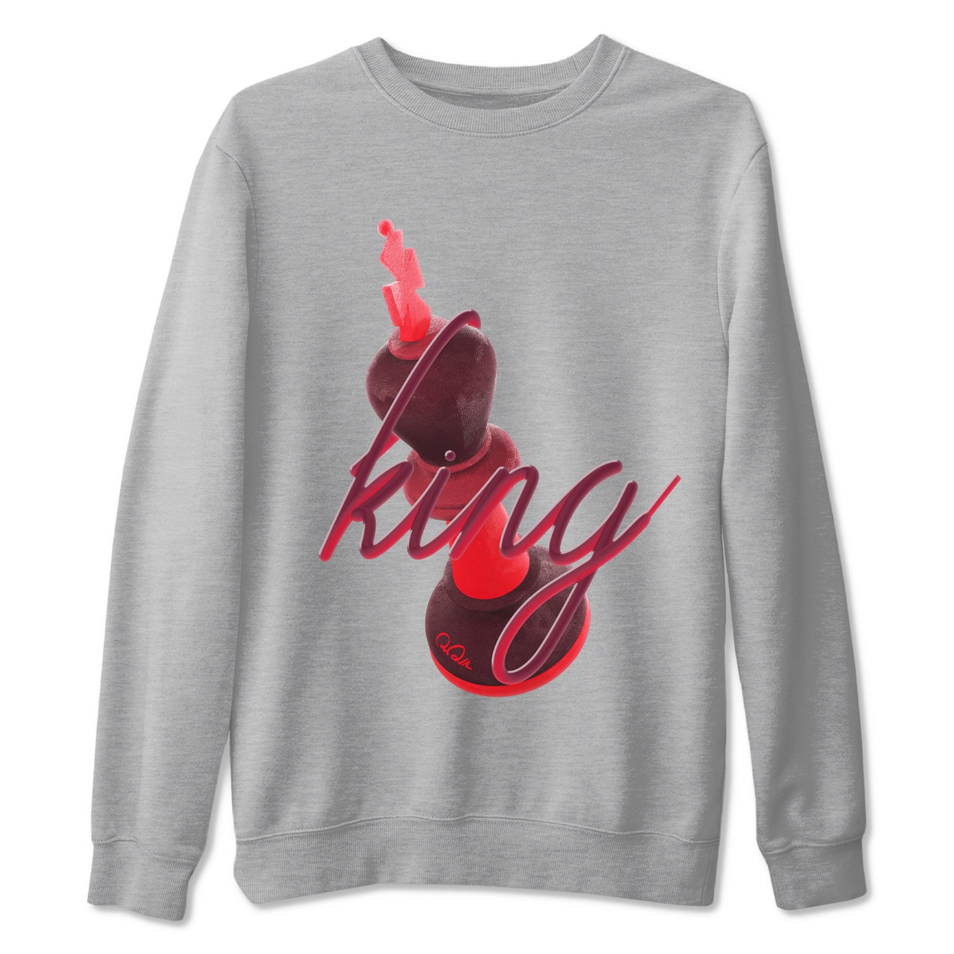 Air Force 1 Layers of Love shirt to match jordans 3D King sneaker tees af1 Layers of Love SNRT Sneaker Release Tees unisex cotton Heather Grey 2 crew neck shirt