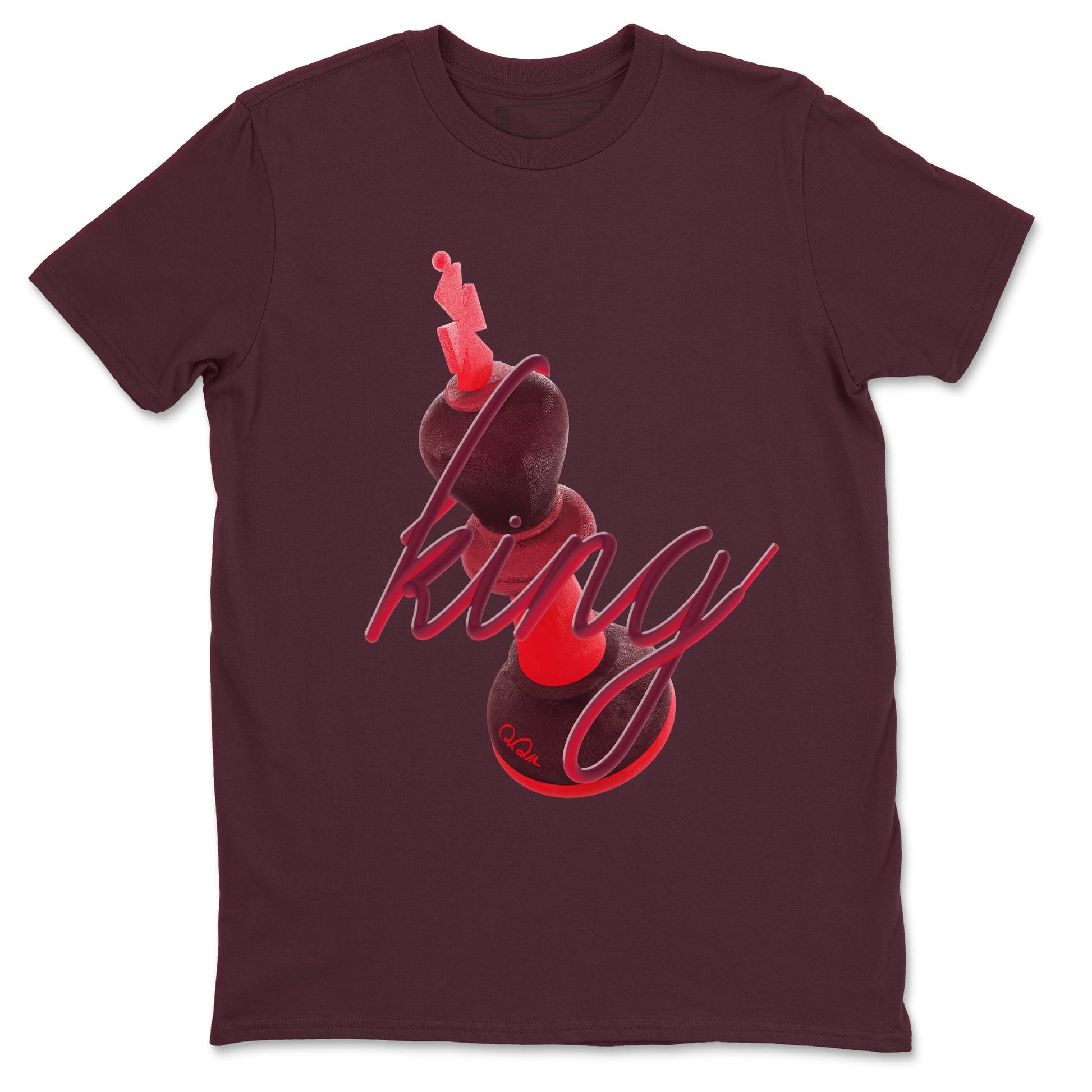 Air Force 1 Layers of Love shirt to match jordans 3D King sneaker tees af1 Layers of Love SNRT Sneaker Release Tees unisex cotton Maroon 2 crew neck shirt
