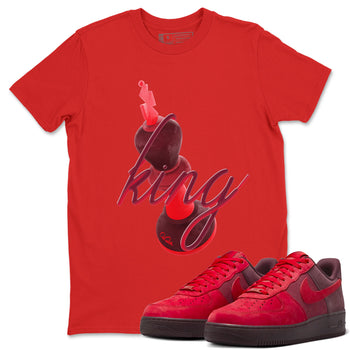 Air Force 1 Layers of Love shirt to match jordans 3D King sneaker tees af1 Layers of Love SNRT Sneaker Release Tees unisex cotton Red 1 crew neck shirt
